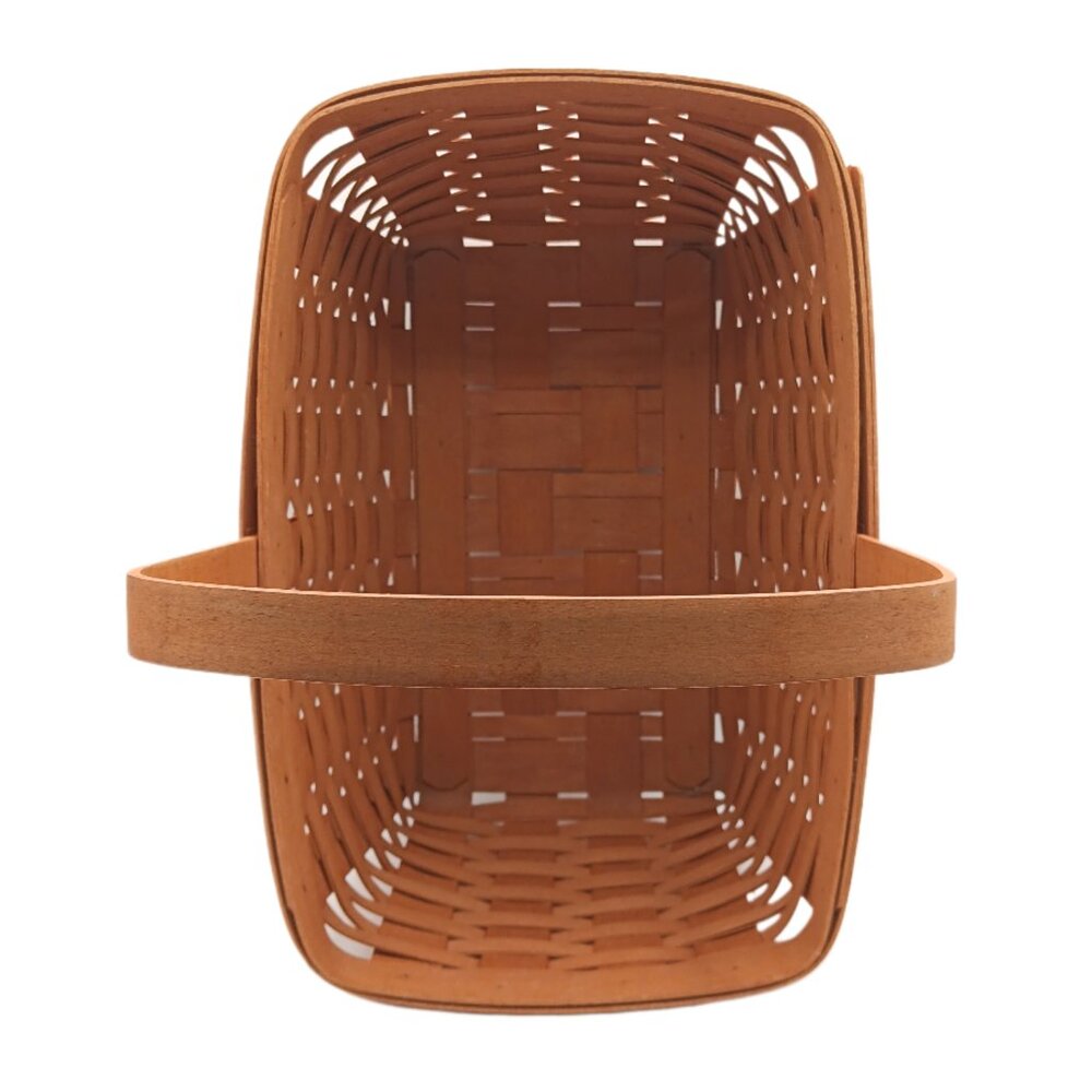 Longaberger Maple Basket Large Rectangle Handwoven Dresden Vtg 90s Picnic Easter - Picture 4 of 6